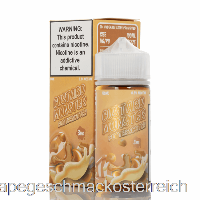 Butterscotch - Custard Monster - 100ml 0mg Vape-Geschmack